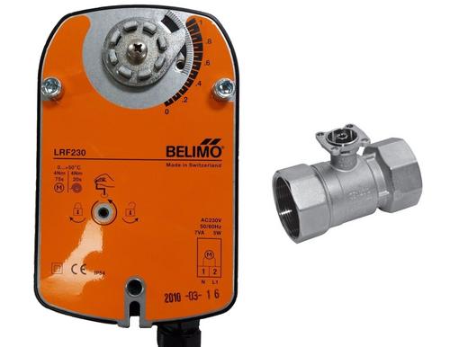 BELIMO dopúšťací ventil 230 V 4 Nm vnútorné závity DN20 - 3/4" - Elektronické dopúšťanie vody na DIN lištu + 3 x sonda | T - TAKÁCS veľkoobchod