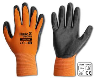 Rukavice NITROX ORANGE nitryl gumové 10 - FISKARS rukavice pánske 10  | T - TAKÁCS veľkoobchod
