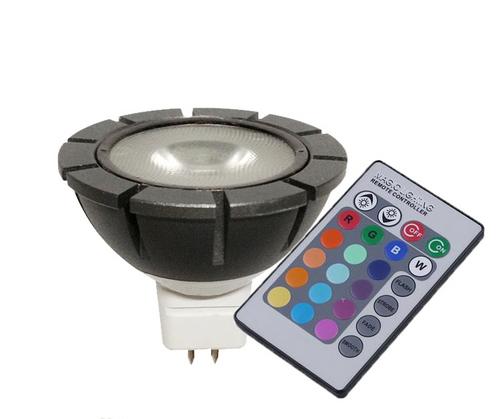 LED žiarovka 3 W RGB MR16 GU5.3 + diaľkové ovládanie - LED žiarovka 1,5 W teplá biela pre Callisto, Helix, Locos, Rumex, Vitex | T - TAKÁCS veľkoobchod