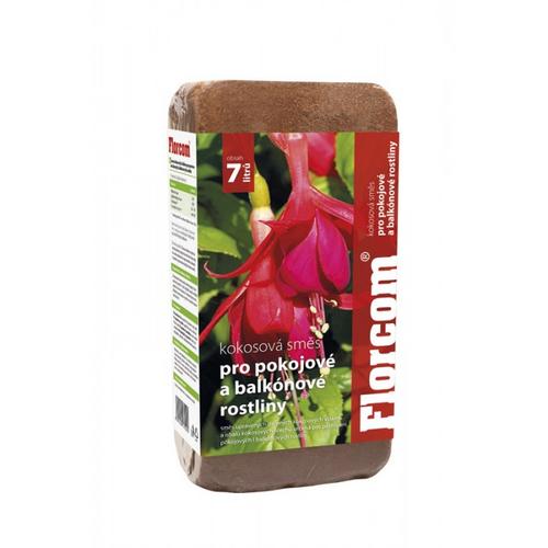 Florcom kokosový substrát pre balkónové a izbové rastliny 450 g  - Florcom substrát pre rododendrony a azalky Premium 50 l | T - TAKÁCS veľkoobchod