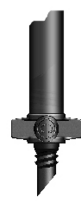 Rigid Riser 200 mm with Winged "Fast" Thread Adaptor - Idra Sprays360°x18 Hole 10-32 UNF Thread Black/dostrek0-5,8m-priemer/1bar | T - TAKÁCS veľkoobchod
