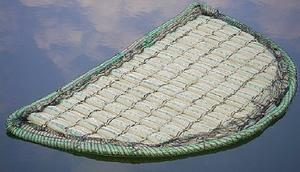 Plávajúci rastlinný ostrov polkruh priemer 121 cm - Ubbink textilné vrecko na vodné rastliny 18 x 18 x 18 cm | T - TAKÁCS veľkoobchod