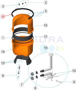 Spona k filtru BILBAO 400 - Matica na ventil CANTABRIC TOP , rozoberateľná | T - TAKÁCS veľkoobchod