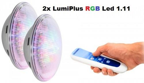ASTRALPOOL sada 2 ks LED žiaroviek LumiPlus Wireless 1.11 RGB PAR56 + dialkové ovládanie , 27 W , 1100 lm - ASTRALPOOL LED svetlo LumiPlus 2.0 RGB PAR56 , 48 W , 2544 lm , bez inštalačnej krabice | T - TAKÁCS veľkoobchod