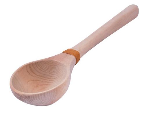 Sentiotec drevená naberačka Basic , 36 cm , 100 ml - Sentiotic nerezová naberačka Lipa s drevenou rukoväťou | T - TAKÁCS veľkoobchod