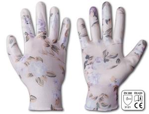 Rukavice NITROX FLOWERS nitryl gumové 8 - FISKARS rukavice dámske 8  | T - TAKÁCS veľkoobchod