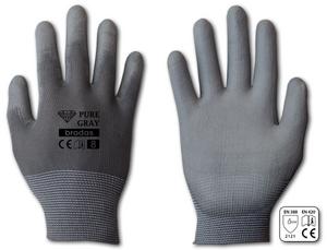 Rukavice PURE GREY polyuretan 9 - CERVA rukavice PINTAIL pletené nylonové zelené 9 | T - TAKÁCS veľkoobchod