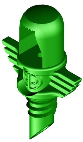 Single Piece Jet Strip Green/dostrek3,2m/1bar - Idra Sprays360°x18 Hole 10-32 UNF Thread Black/dostrek0-5,8m-priemer/1bar | T - TAKÁCS veľkoobchod