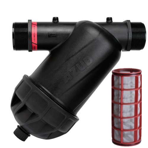 AZUD filter sitkový 1" Modular 100SS, 130 mcr, 6 m3, PN08 - Teco filter prietokový, 16 mm hadicové pripojenie | T - TAKÁCS veľkoobchod