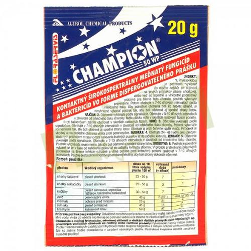 Champion 50 WG 10 x 20 g - Cuproxat SC 100 ml | T - TAKÁCS veľkoobchod