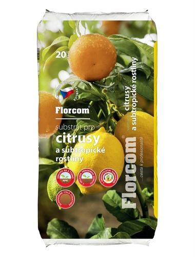 Florcom substrát pre citrusy a subtropické rastliny 20 l - Florcom kokosový substrát pre balkónové a izbové rastliny 450 g  | T - TAKÁCS veľkoobchod