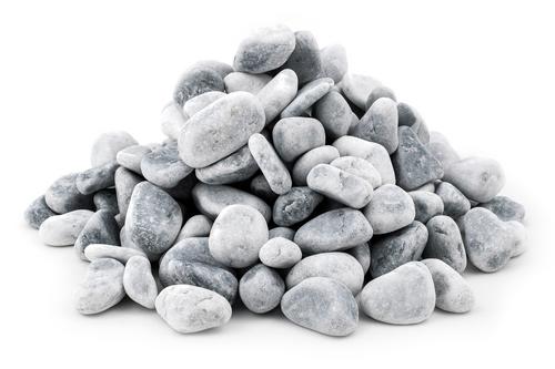 Bardiglio - Ice Blue okrúhliak 15 - 25 mm, Big-Bag - Silver Flat Pebbles okrúhliak 40 - 60 mm, Big-Bag | T - TAKÁCS veľkoobchod