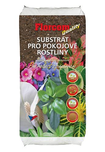 Florcom substrát pre izbové kvety Quality 10 l - Florcom kokosový substrát pre balkónové a izbové rastliny 450 g  | T - TAKÁCS veľkoobchod