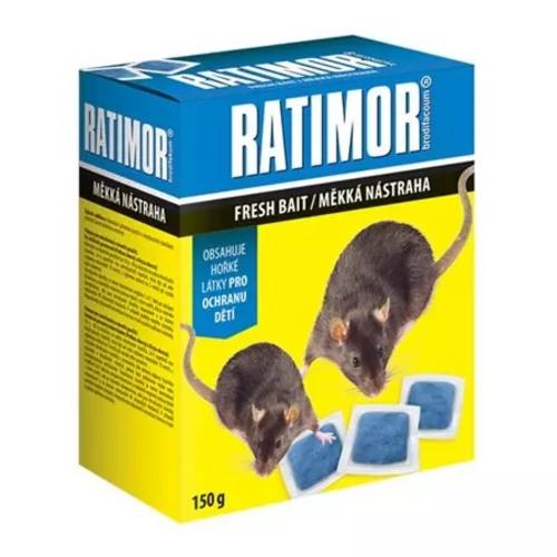 Ratimor brodifacoum mäkká nástraha 150 g - Critox 5 ks, dymovnica proti podzemným škodcom | T - TAKÁCS veľkoobchod